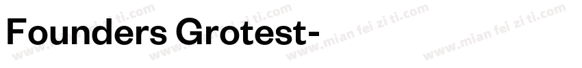 Founders Grotest字体转换